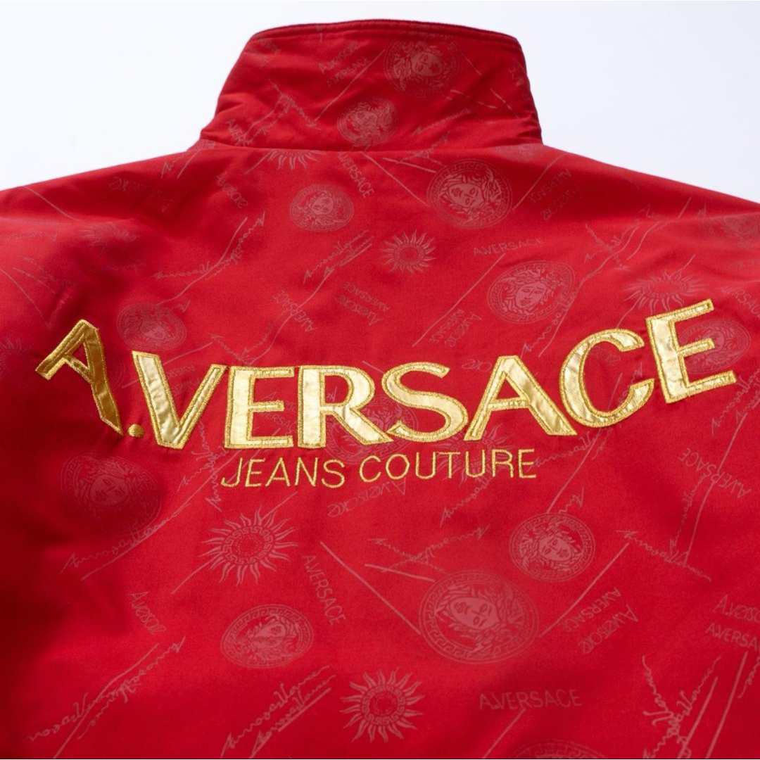 VERSACE(ヴェルサーチ)のA.VERSACE ヴェルサーチ 90s 刺繍 ジャージ ブルゾン リバーシブル メンズのジャケット/アウター(ナイロンジャケット)の商品写真