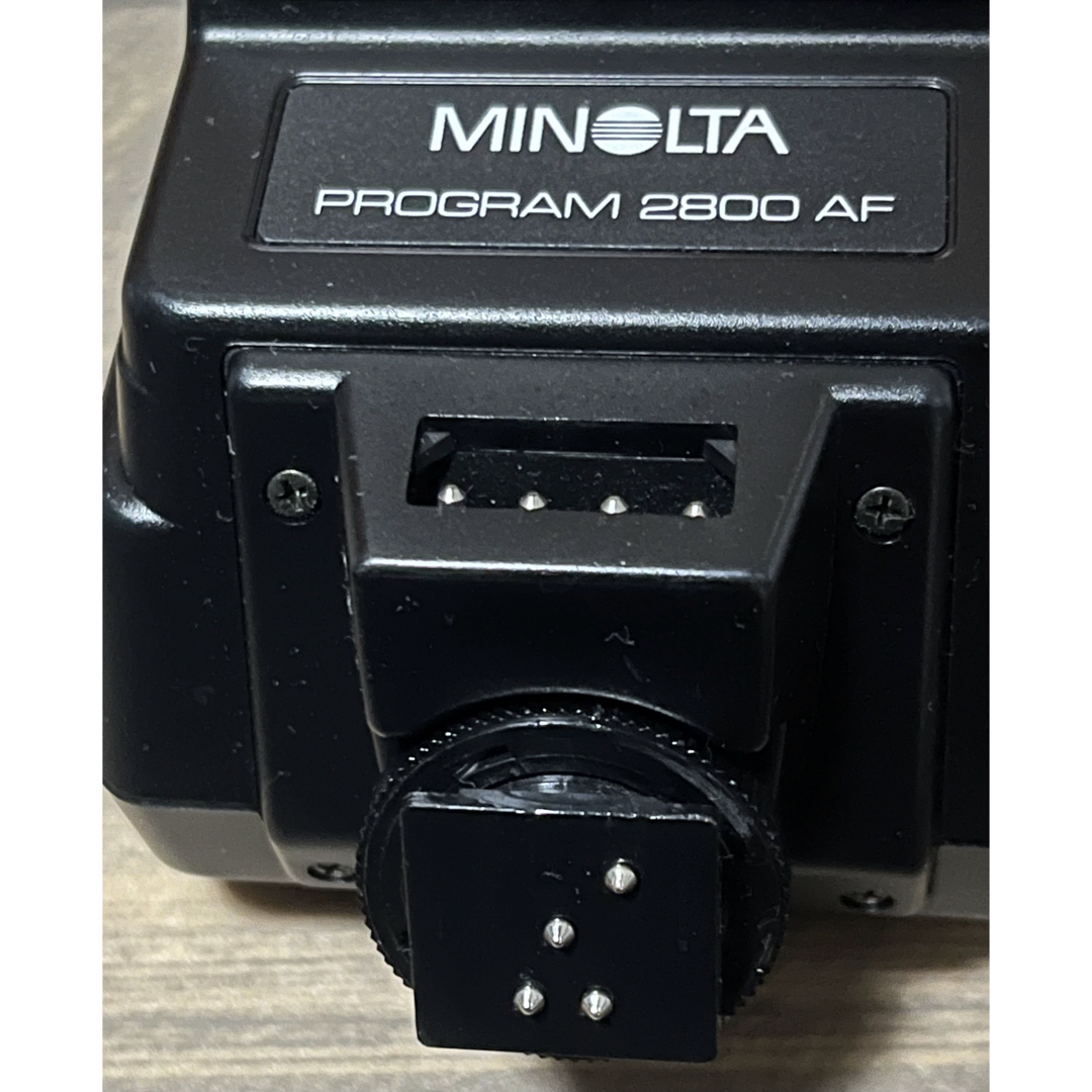KONICA MINOLTA(コニカミノルタ)のMINOLTA ミノルタprogram 2800 AF 通電確認品 スマホ/家電/カメラのカメラ(ストロボ/照明)の商品写真