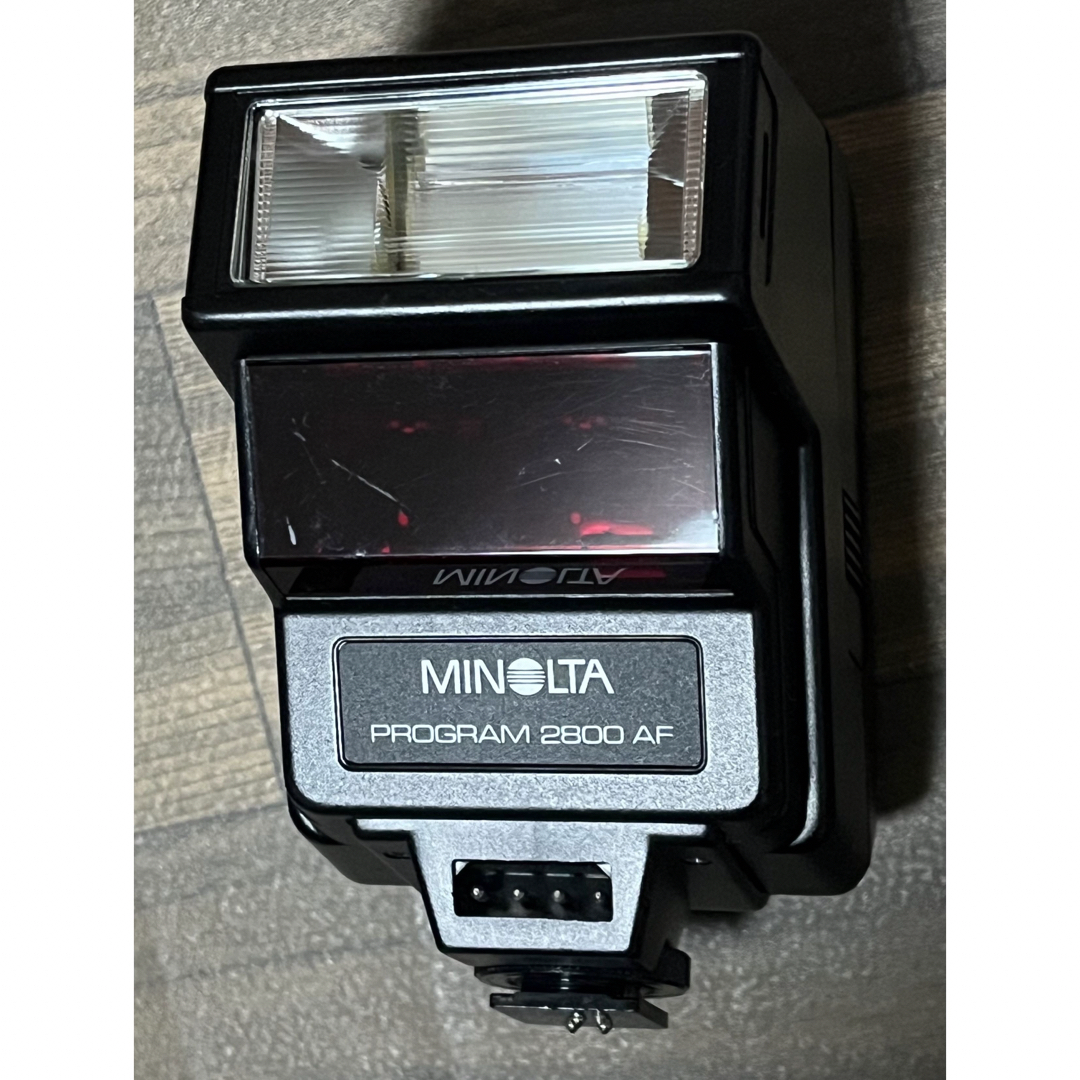 KONICA MINOLTA(コニカミノルタ)のMINOLTA ミノルタprogram 2800 AF 通電確認品 スマホ/家電/カメラのカメラ(ストロボ/照明)の商品写真