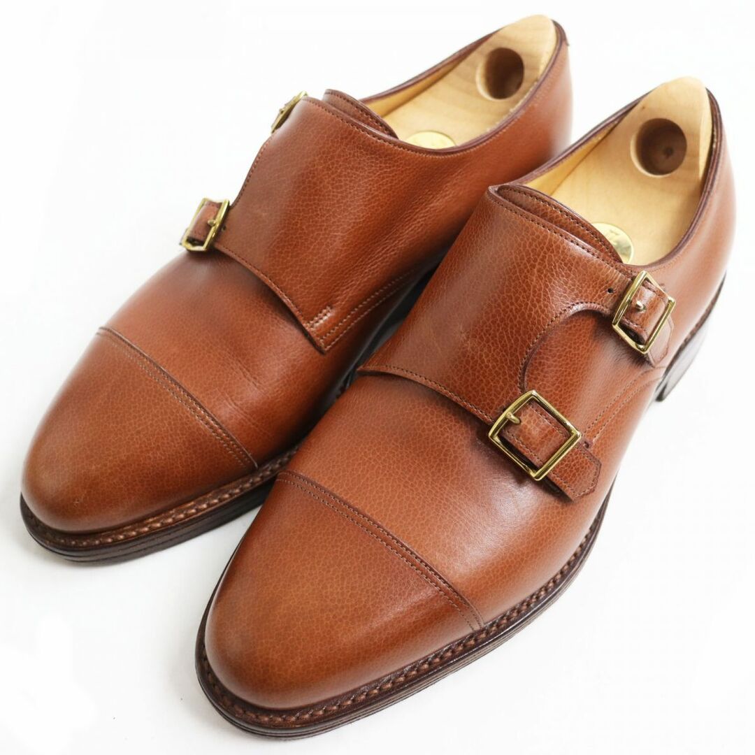 JOHN LOBB(ジョンロブ)の良品●JOHN LOBB ジョンロブ  ウィリアム 9795ラスト  キャップトゥ ダブルモンクストラップ レザーシューズ ブラウン 6 1/2 E 英国製 メンズの靴/シューズ(その他)の商品写真