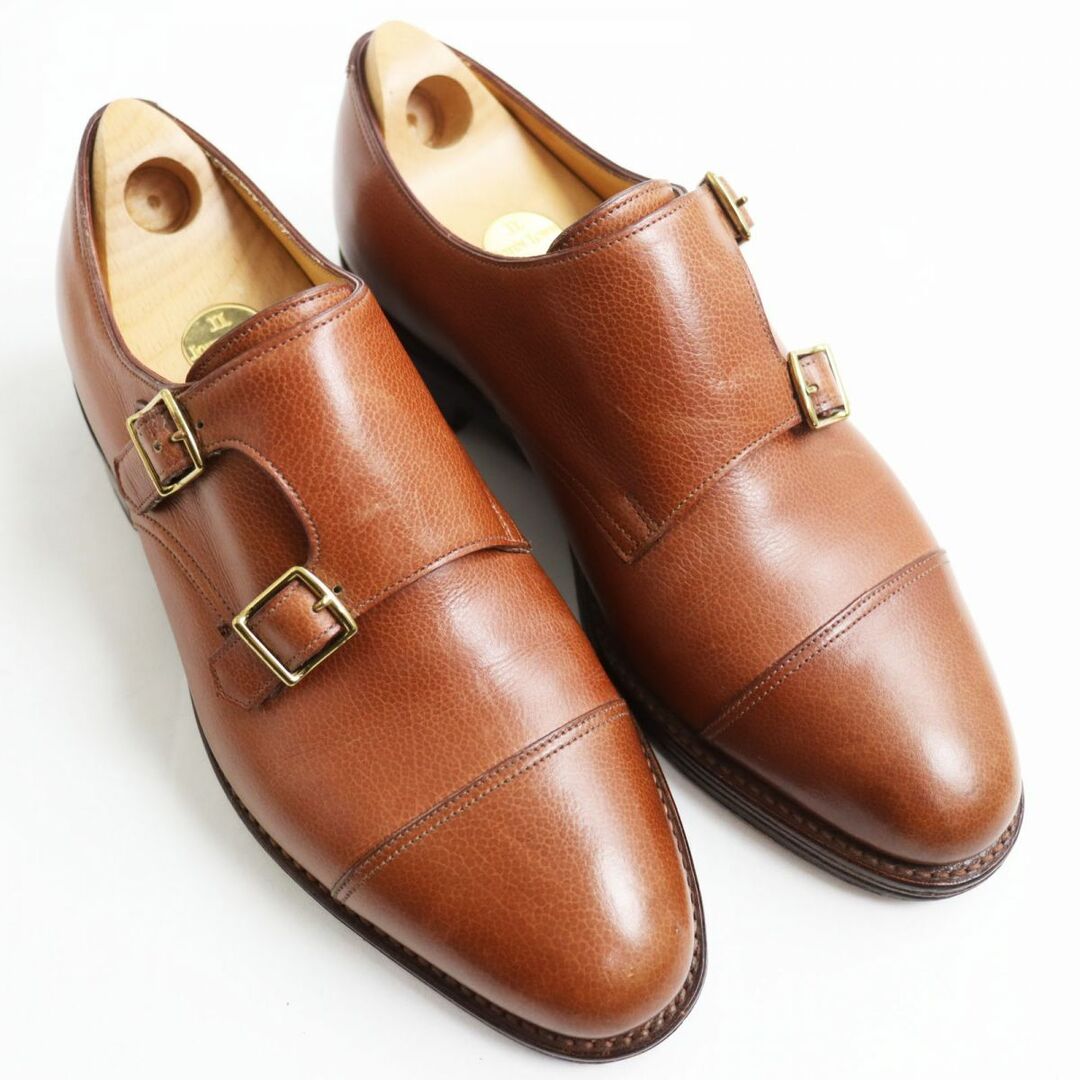 JOHN LOBB(ジョンロブ)の良品●JOHN LOBB ジョンロブ  ウィリアム 9795ラスト  キャップトゥ ダブルモンクストラップ レザーシューズ ブラウン 6 1/2 E 英国製 メンズの靴/シューズ(その他)の商品写真