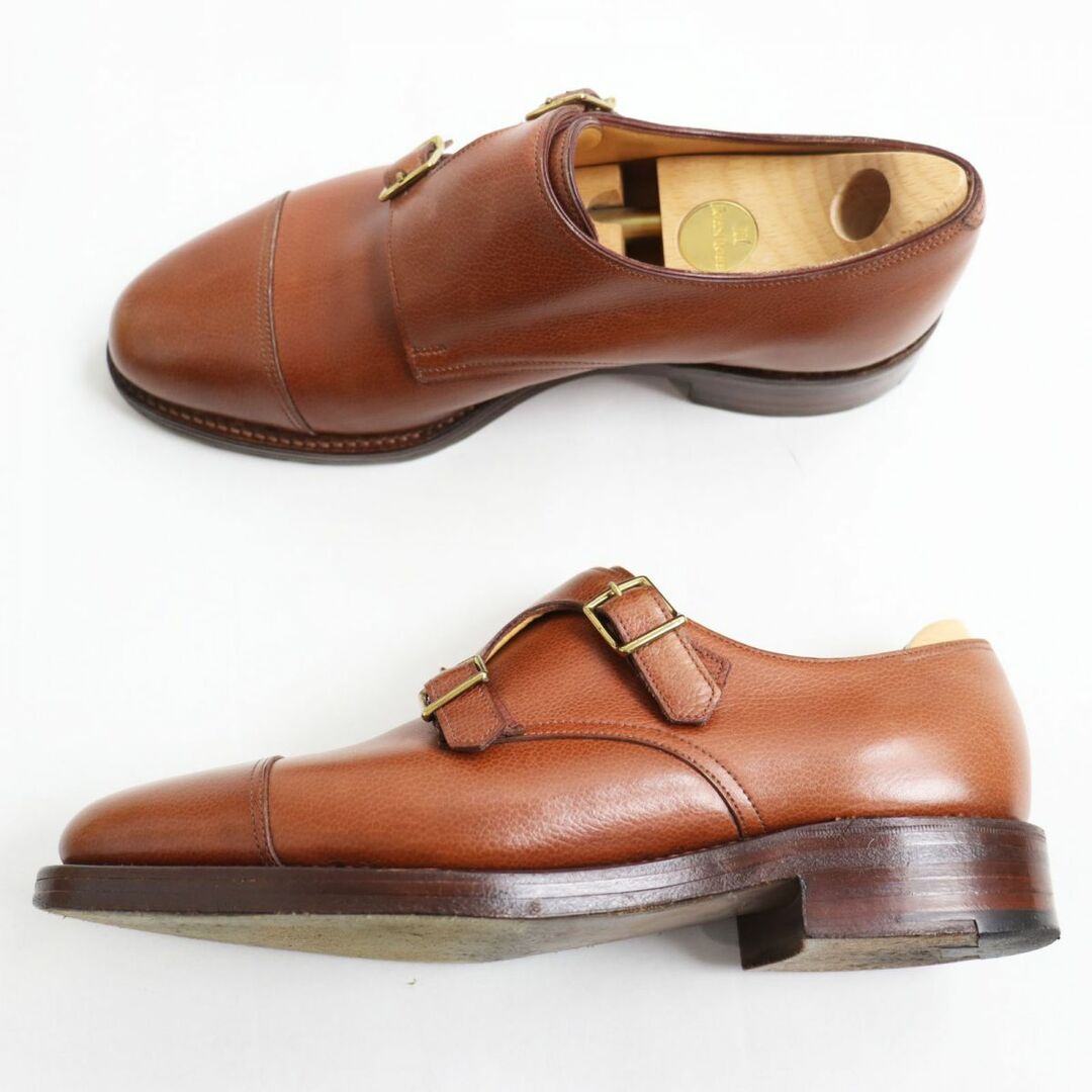 JOHN LOBB(ジョンロブ)の良品●JOHN LOBB ジョンロブ  ウィリアム 9795ラスト  キャップトゥ ダブルモンクストラップ レザーシューズ ブラウン 6 1/2 E 英国製 メンズの靴/シューズ(その他)の商品写真