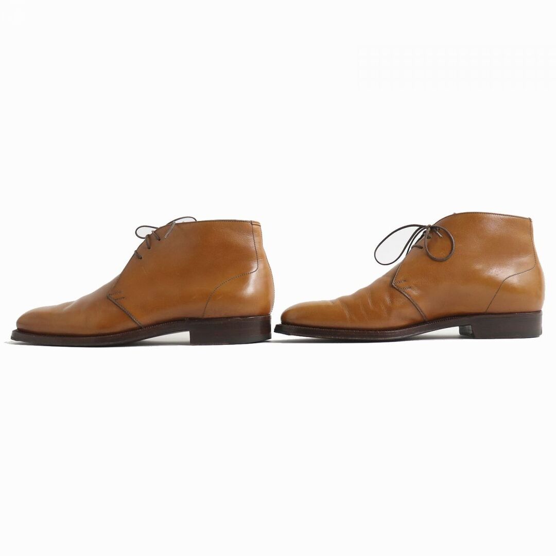 ENZO BONAFE(エンツォボナフェ)の良品△Enzo Bonafe エンツォ ボナフェ Chukka boots 3アイレット レザー チャッカブーツ メンズ 7 キャメル（ブラウン系）人気◎ メンズの靴/シューズ(ブーツ)の商品写真