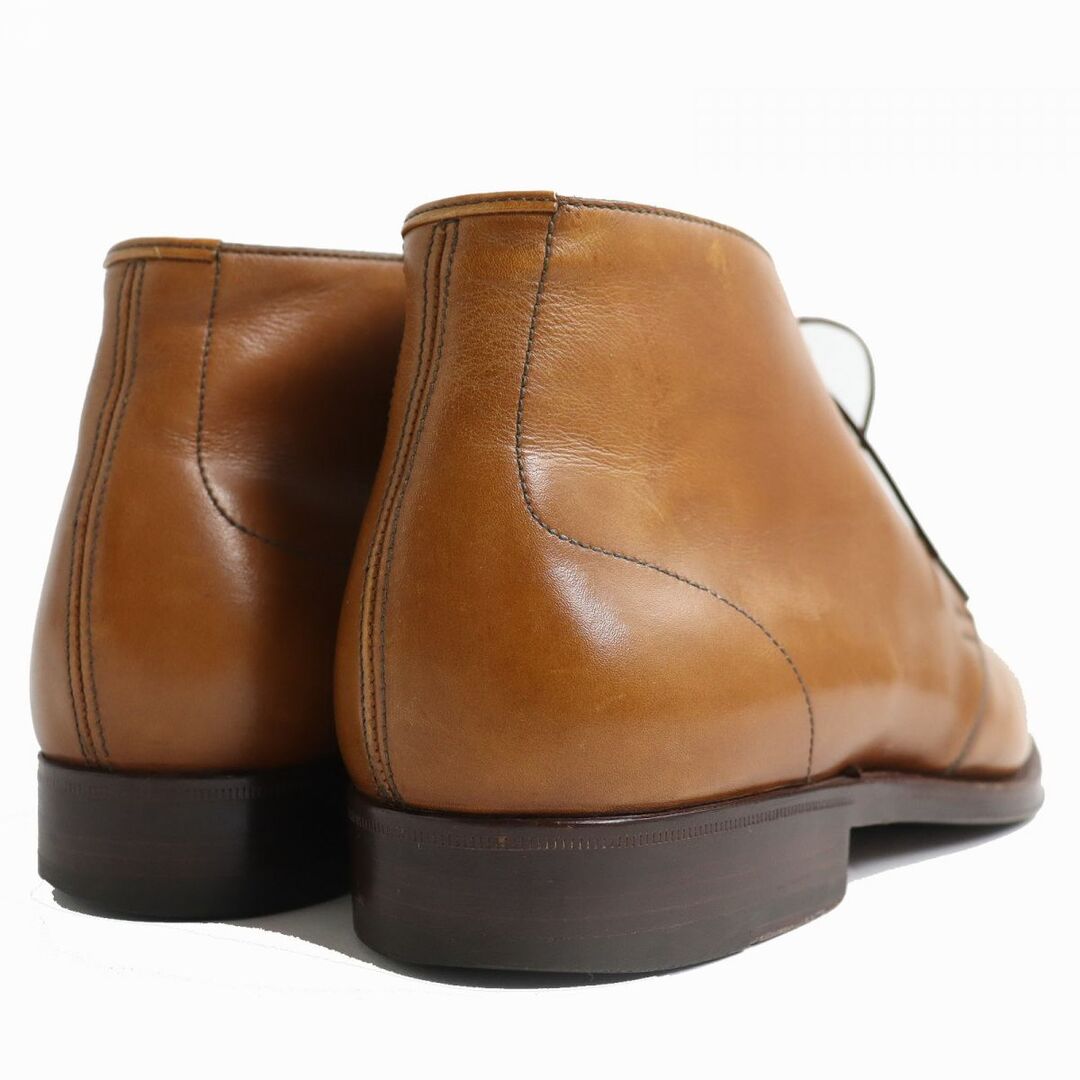 ENZO BONAFE(エンツォボナフェ)の良品△Enzo Bonafe エンツォ ボナフェ Chukka boots 3アイレット レザー チャッカブーツ メンズ 7 キャメル（ブラウン系）人気◎ メンズの靴/シューズ(ブーツ)の商品写真