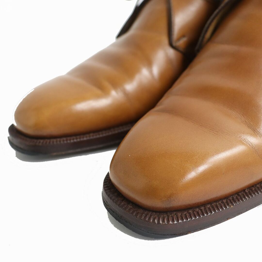 ENZO BONAFE(エンツォボナフェ)の良品△Enzo Bonafe エンツォ ボナフェ Chukka boots 3アイレット レザー チャッカブーツ メンズ 7 キャメル（ブラウン系）人気◎ メンズの靴/シューズ(ブーツ)の商品写真