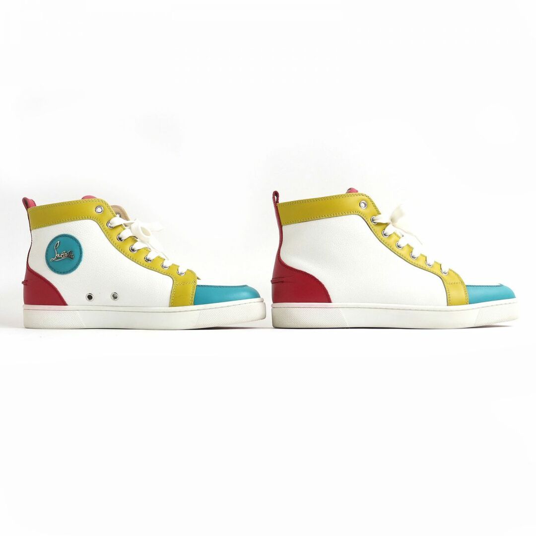 Christian Louboutin(クリスチャンルブタン)の美品△Christian Louboutin クリスチャンルブタン 1140376 RANTUS FLAT ハイカット レザースニーカー マルチカラー 41 メンズ 箱・袋付き メンズの靴/シューズ(スニーカー)の商品写真