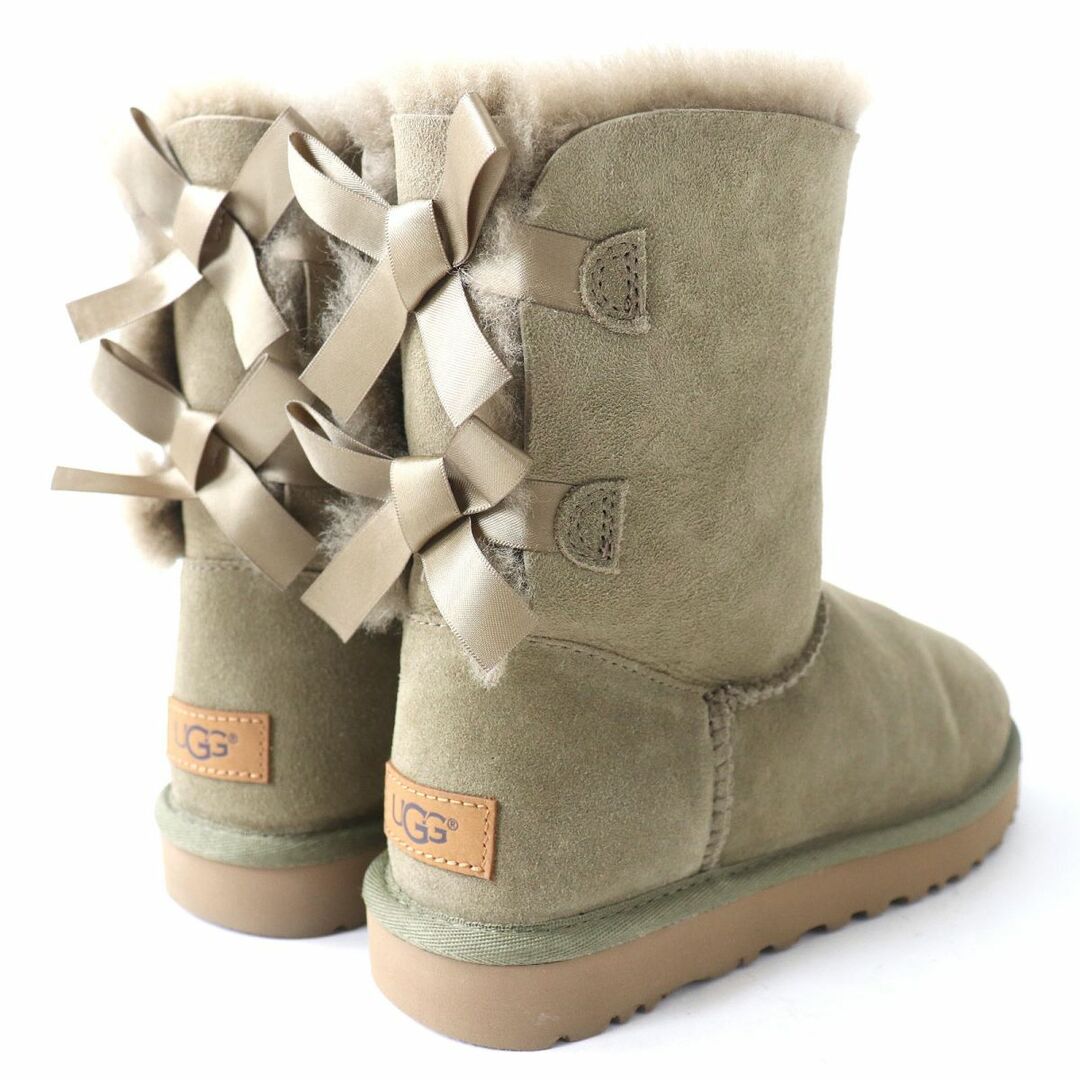 UGG AUSTRALIA(アグオーストラリア)の美品△UGG australia アグ 1016225 BAILEY BOW 2 ベイリー ボウ 2 レディース バックリボン付 ムートンブーツ ベージュ系 8 箱付き◎ レディースの靴/シューズ(ブーツ)の商品写真