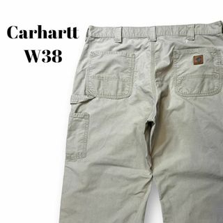 カーハート(carhartt)のカーハート　ペインターパンツ　古着　ライトベージュ　アイボリー　W38(ワークパンツ/カーゴパンツ)