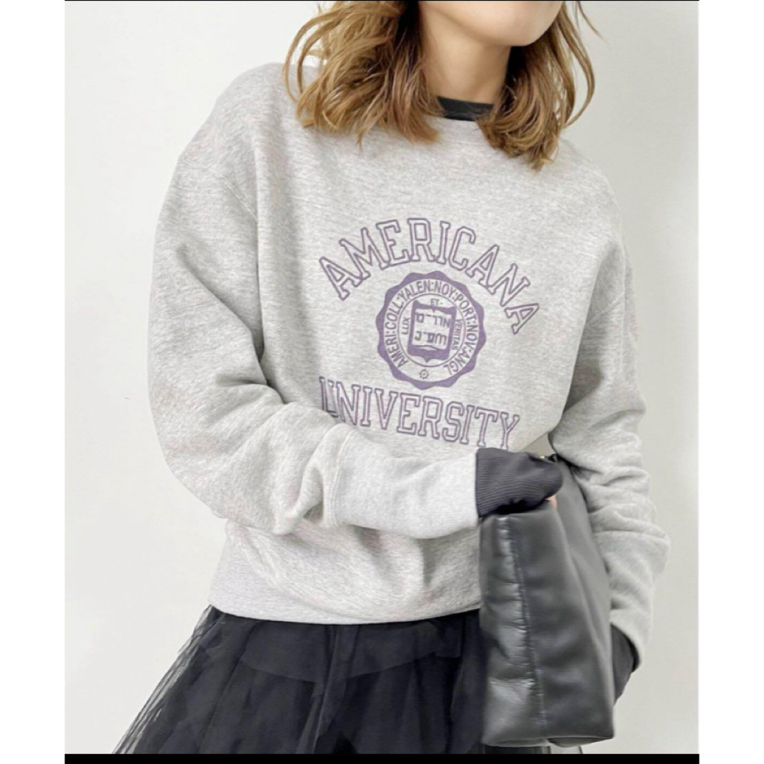 L'Appartement DEUXIEME CLASSE(アパルトモンドゥーズィエムクラス)の極美品  　L'Appartement  College C/N Sweat  レディースのトップス(トレーナー/スウェット)の商品写真