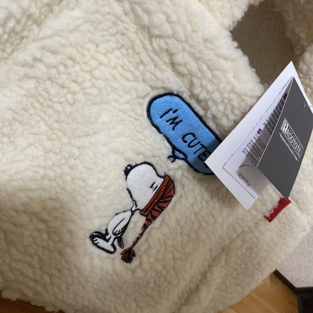 ROOTOTE(ルートート)のROOTOTE ルートート SNOOPY スヌーピー トートバッグ ボア レディースのバッグ(トートバッグ)の商品写真