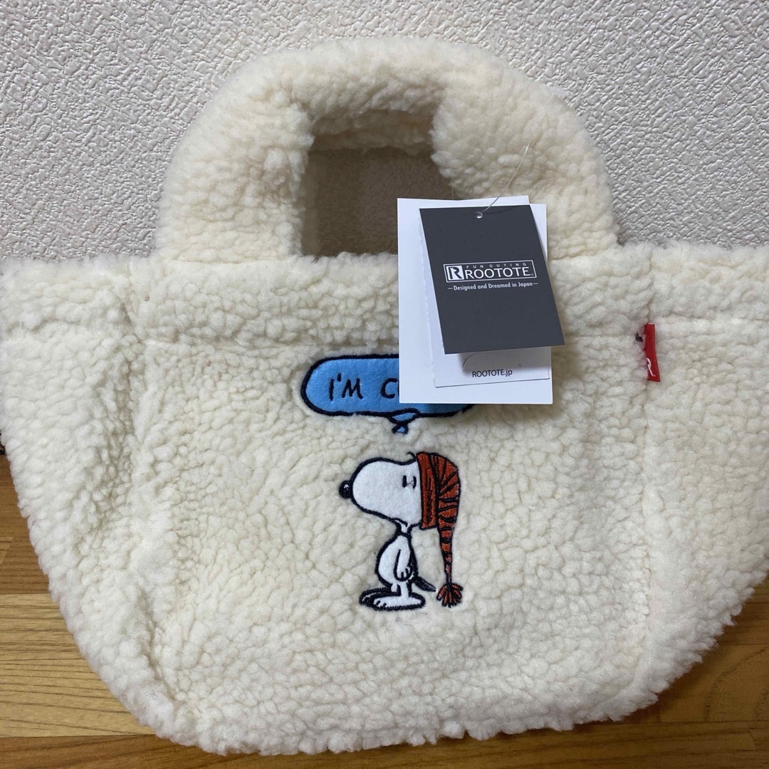 ROOTOTE(ルートート)のROOTOTE ルートート SNOOPY スヌーピー トートバッグ ボア レディースのバッグ(トートバッグ)の商品写真