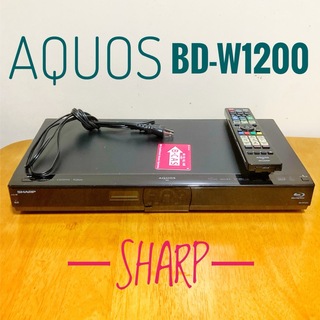 シャープ(SHARP)のSHARP 　ブルーレイレコーダー HDD 1TB 3チューナー　2番組同時録画(ブルーレイレコーダー)