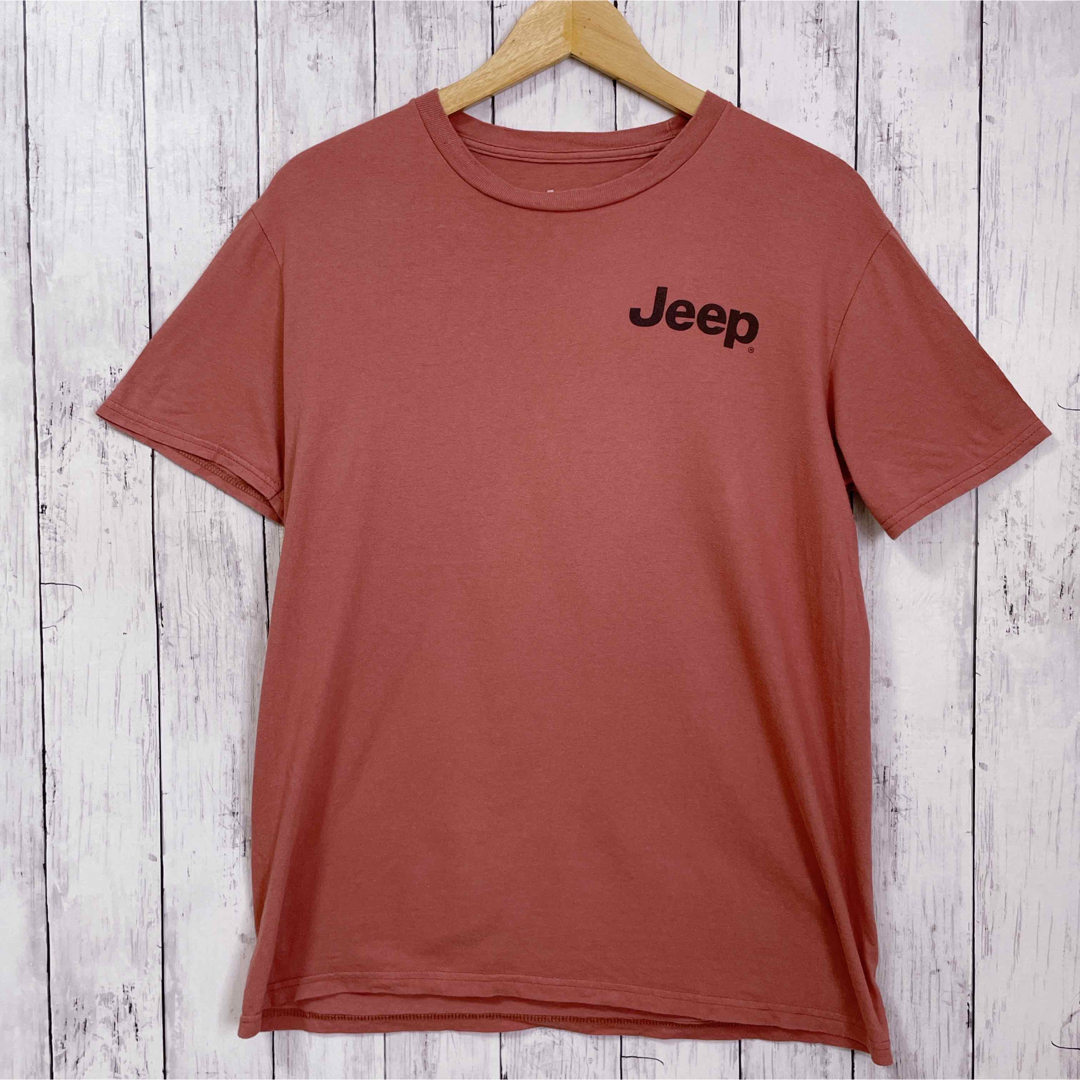 Jeep(ジープ)のJeep ジープ 車 バックプリント Tシャツ ロゴ 半袖 Mサイズ 海外古着 メンズのトップス(Tシャツ/カットソー(半袖/袖なし))の商品写真