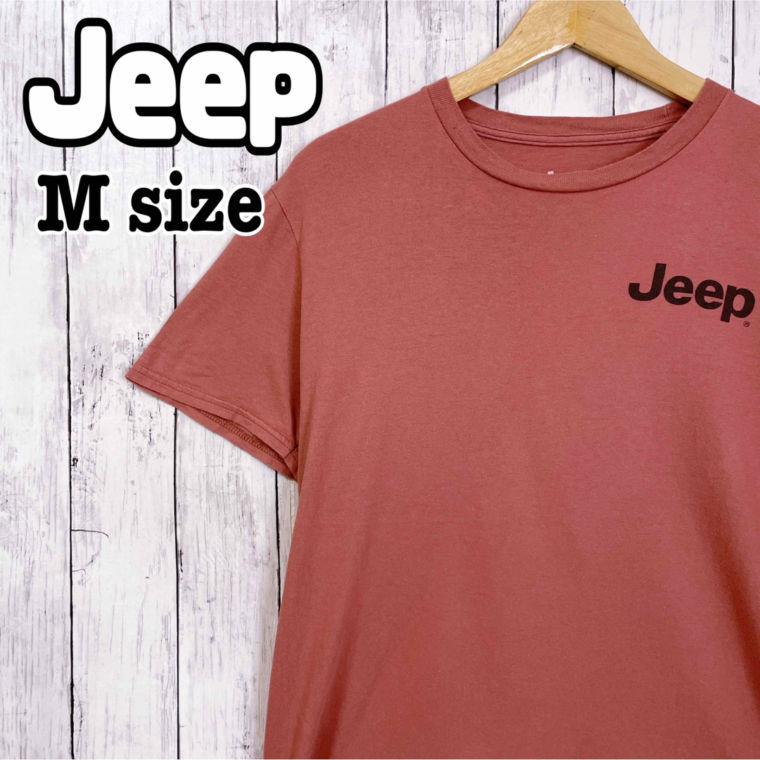 Jeep(ジープ)のJeep ジープ 車 バックプリント Tシャツ ロゴ 半袖 Mサイズ 海外古着 メンズのトップス(Tシャツ/カットソー(半袖/袖なし))の商品写真