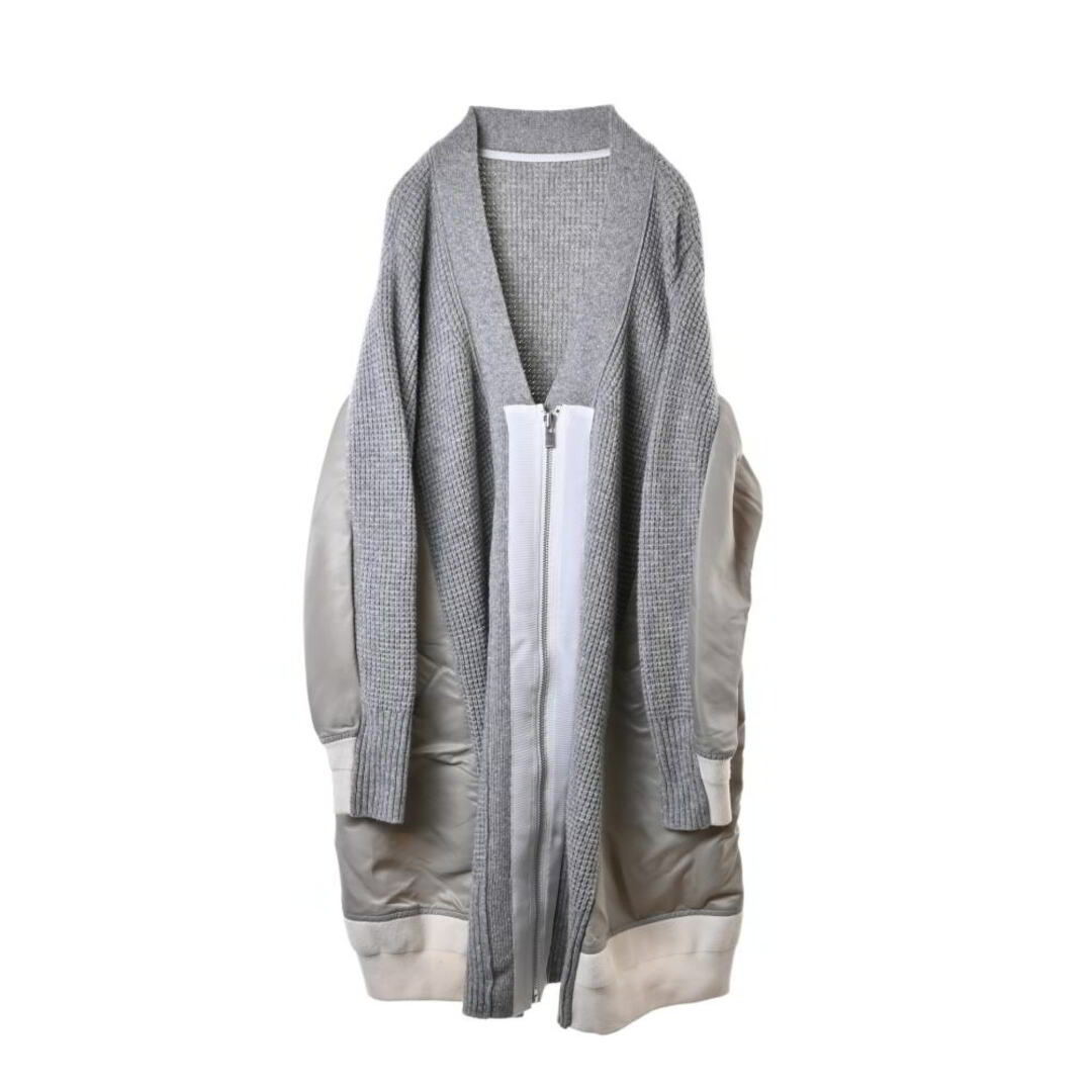 sacai - Sacai ウール ドッキング ニットコートの通販 by CYCLE sacai - Sacai ウール ドッキング ニットコートの通販 by CYCLE