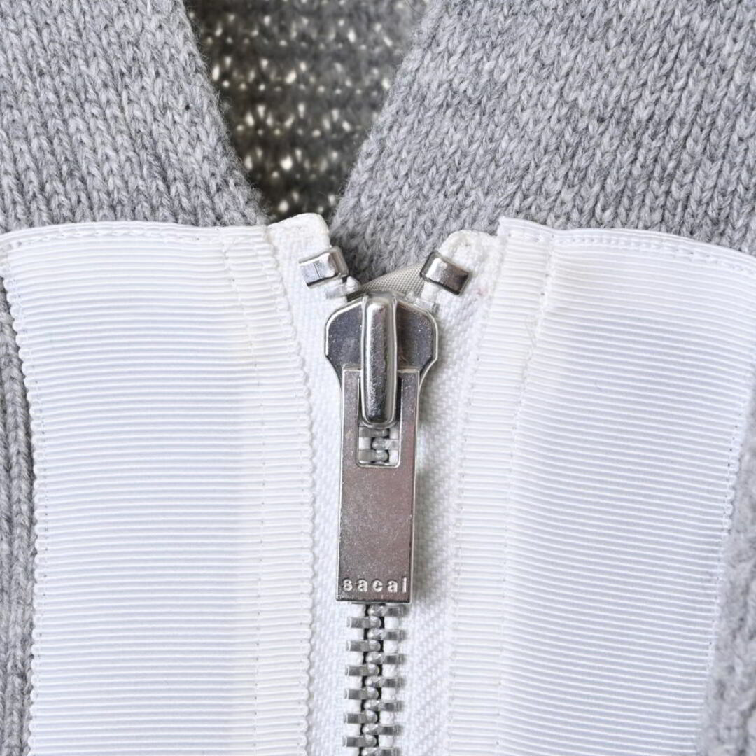 sacai - Sacai ウール ドッキング ニットコートの通販 by CYCLE sacai - Sacai ウール ドッキング ニットコートの通販 by CYCLE