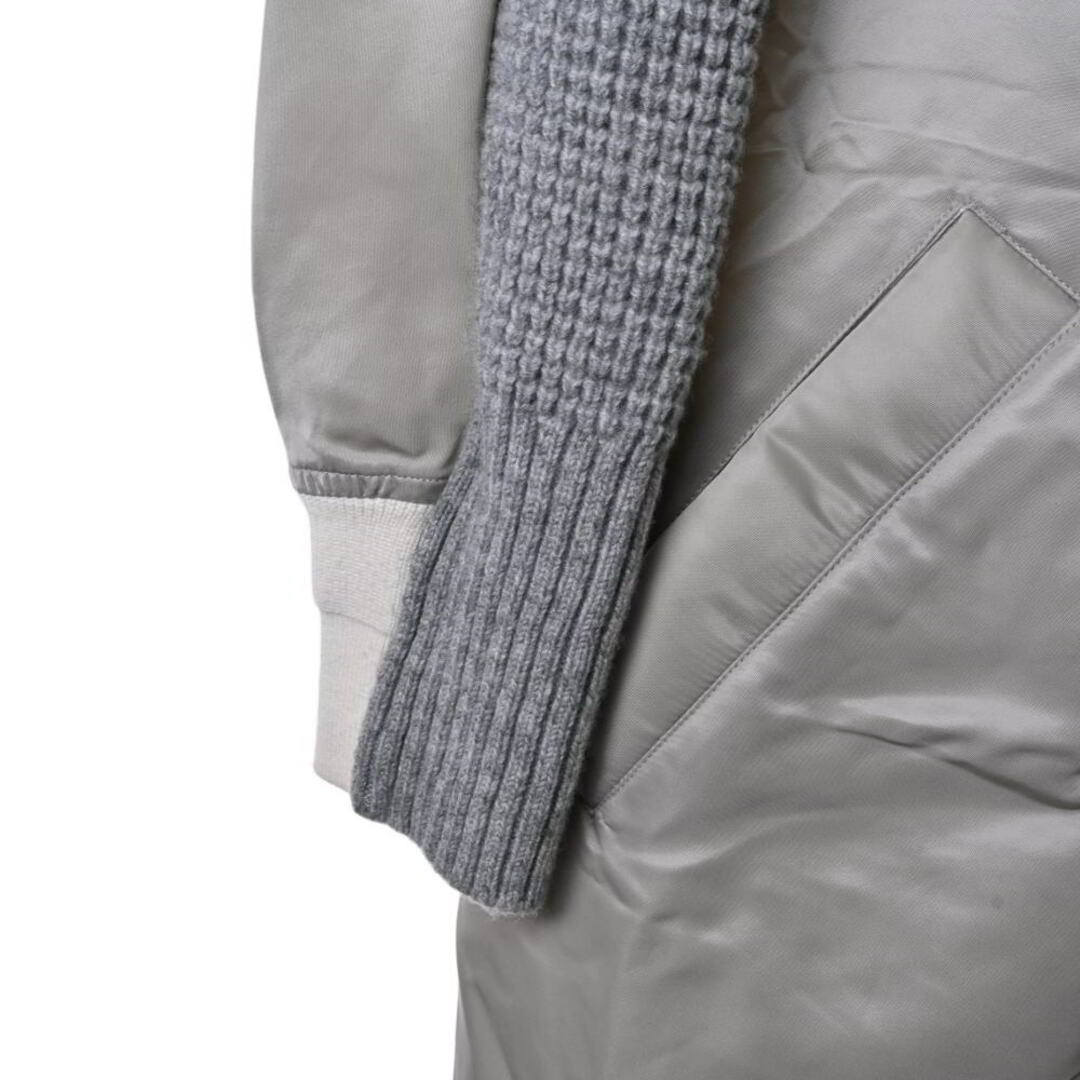 sacai(サカイ)のSacai ウール ドッキング ニットコート レディースのジャケット/アウター(ロングコート)の商品写真