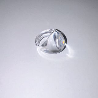 <値下げ中>美品  LALIQUE ラリック カボションリング クリア (リング(指輪))