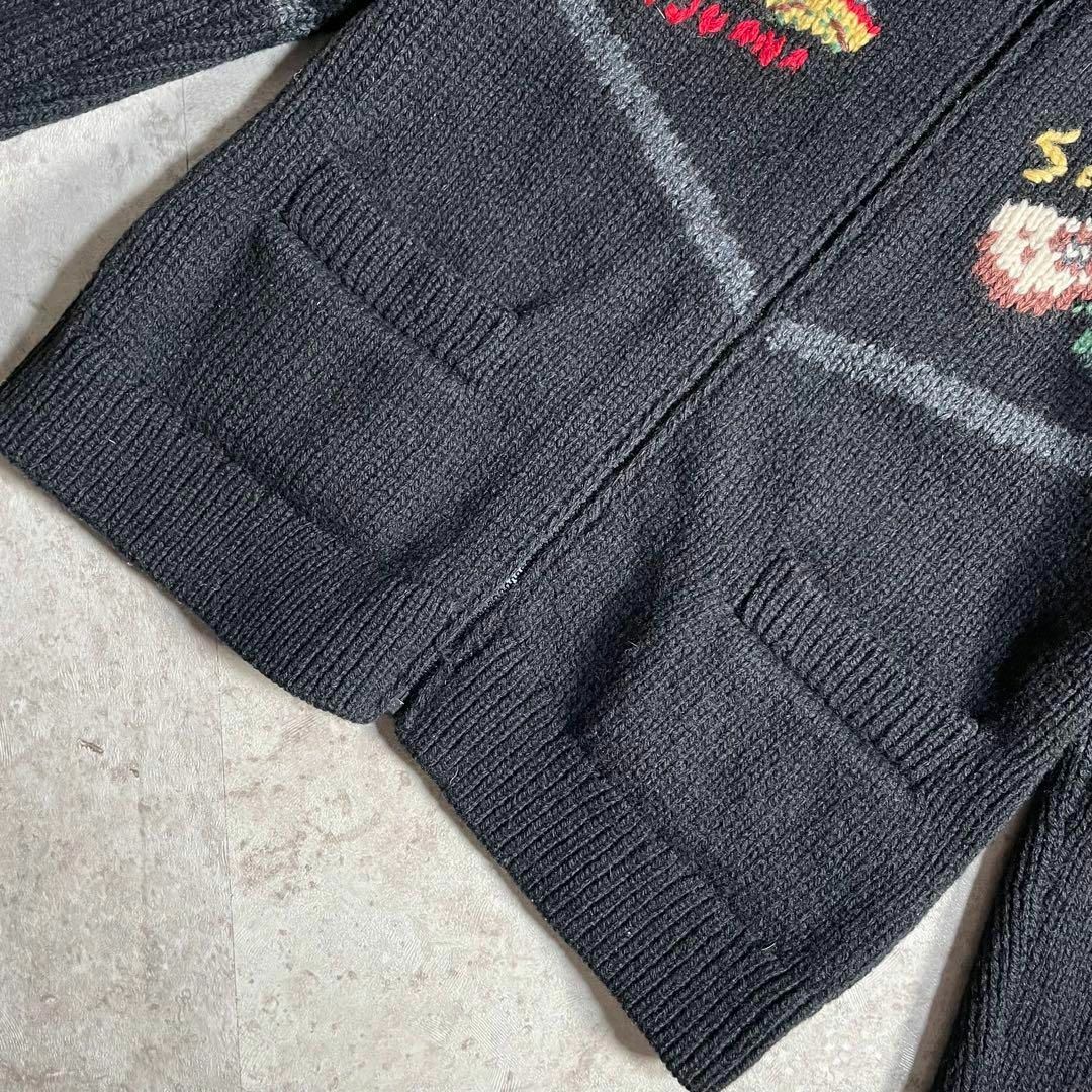 KEITA MARUYAMA TOKYO PARIS(ケイタマルヤマ)の初期レア 95AW KEITA MARUYAMA カウチン ニットセーター 刺繍 レディースのジャケット/アウター(ブルゾン)の商品写真