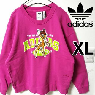 オリジナルス(Originals（adidas）)のadidas ピンク バンビ スウェットトレーナー ディズニーコラボ 女性OT(トレーナー/スウェット)