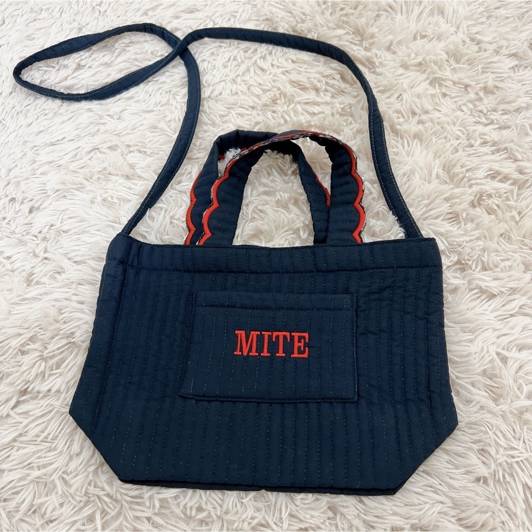 mite ミテ パール トップス ペプラム かわいい ノベルティ バッグ付き レディースのトップス(カットソー(長袖/七分))の商品写真