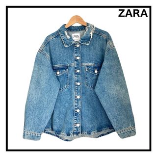 ZARA - ZARA ピーターパンカラーデニムジャケット Mサイズの通販｜ラクマ