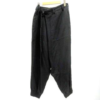 グラウンドワイ ヨウジヤマモト Saruel Pant サルエルパンツ 3 黒(サルエルパンツ)