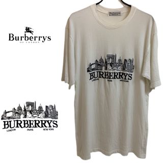 バーバリー(BURBERRY)のBURBERRYS VINTAGE 80s ENGLAND製 刺繍ロゴ Tシャツ(Tシャツ/カットソー(半袖/袖なし))