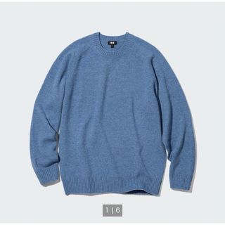 ユニクロ(UNIQLO)のプレミアムラムクルーネックセーター　ユニセックス(ニット/セーター)