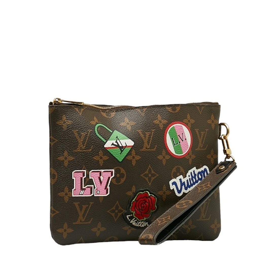 LOUIS VUITTON(ルイヴィトン)のルイ ヴィトン モノグラム シティーポーチ パッチ―ズコレクション ポーチ M63447 PVC レディース LOUIS VUITTON 【1-0138049】 レディースのファッション小物(ポーチ)の商品写真