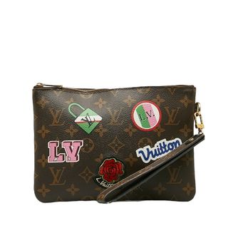 ルイヴィトン(LOUIS VUITTON)のルイ ヴィトン モノグラム シティーポーチ パッチ―ズコレクション ポーチ M63447 PVC レディース LOUIS VUITTON 【1-0138049】(ポーチ)