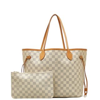 ルイヴィトン(LOUIS VUITTON)のルイ ヴィトン ダミエ アズール ネヴァーフルMM 新型 トートバッグ N41605 PVC レディース LOUIS VUITTON 【222-38504】(トートバッグ)