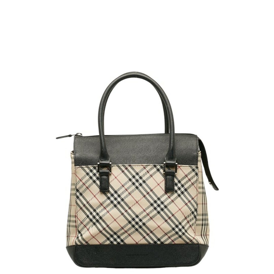 BURBERRY(バーバリー)のバーバリー ノバチェック ロゴ型押し ハンドバッグ キャンバス レディース BURBERRY 【214-39352】 レディースのバッグ(ハンドバッグ)の商品写真