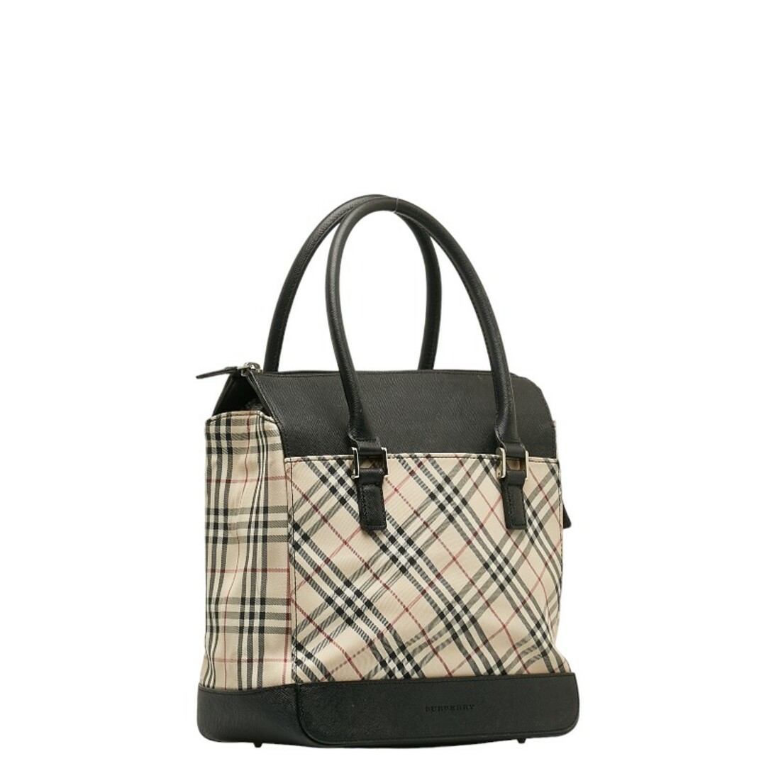 BURBERRY(バーバリー)のバーバリー ノバチェック ロゴ型押し ハンドバッグ キャンバス レディース BURBERRY 【214-39352】 レディースのバッグ(ハンドバッグ)の商品写真