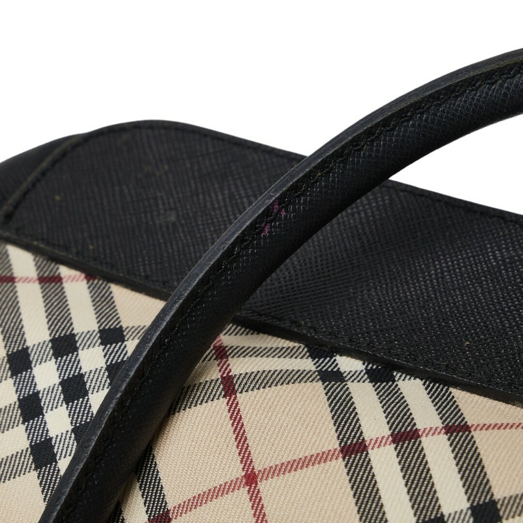 BURBERRY(バーバリー)のバーバリー ノバチェック ロゴ型押し ハンドバッグ キャンバス レディース BURBERRY 【214-39352】 レディースのバッグ(ハンドバッグ)の商品写真