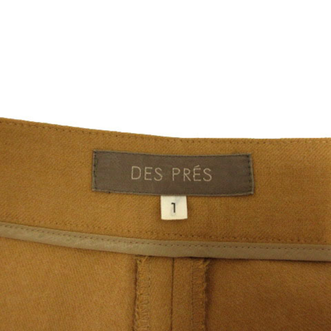 DES PRES(デプレ)のデプレ パンツ スリムストレート 日本製 起毛 ベージュ系 ベージュブラウン 1 レディースのパンツ(その他)の商品写真