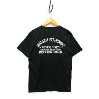 ユニフォームエクスペリメント(uniform experiment)のUNIFORM EXPERIMENT ユニフォームエクスペリメント 17SS UE-170076 半袖Ｔシャツ 黒 サイズ4 正規品 / B4998(Tシャツ/カットソー(半袖/袖なし))