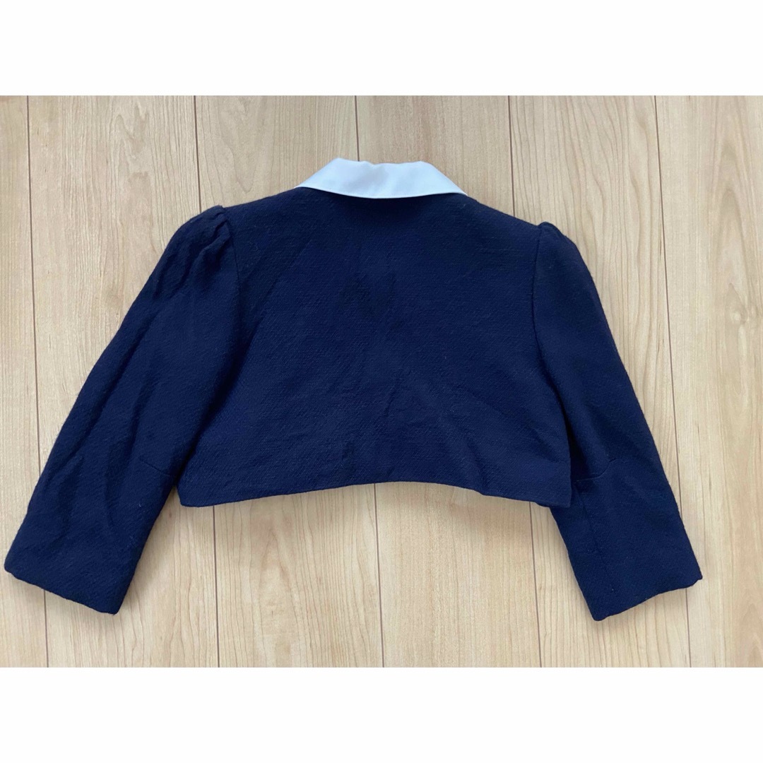 フォーマル　セットアップ　スーツ　ツイード　入学式　卒園式 キッズ/ベビー/マタニティのキッズ服女の子用(90cm~)(ドレス/フォーマル)の商品写真