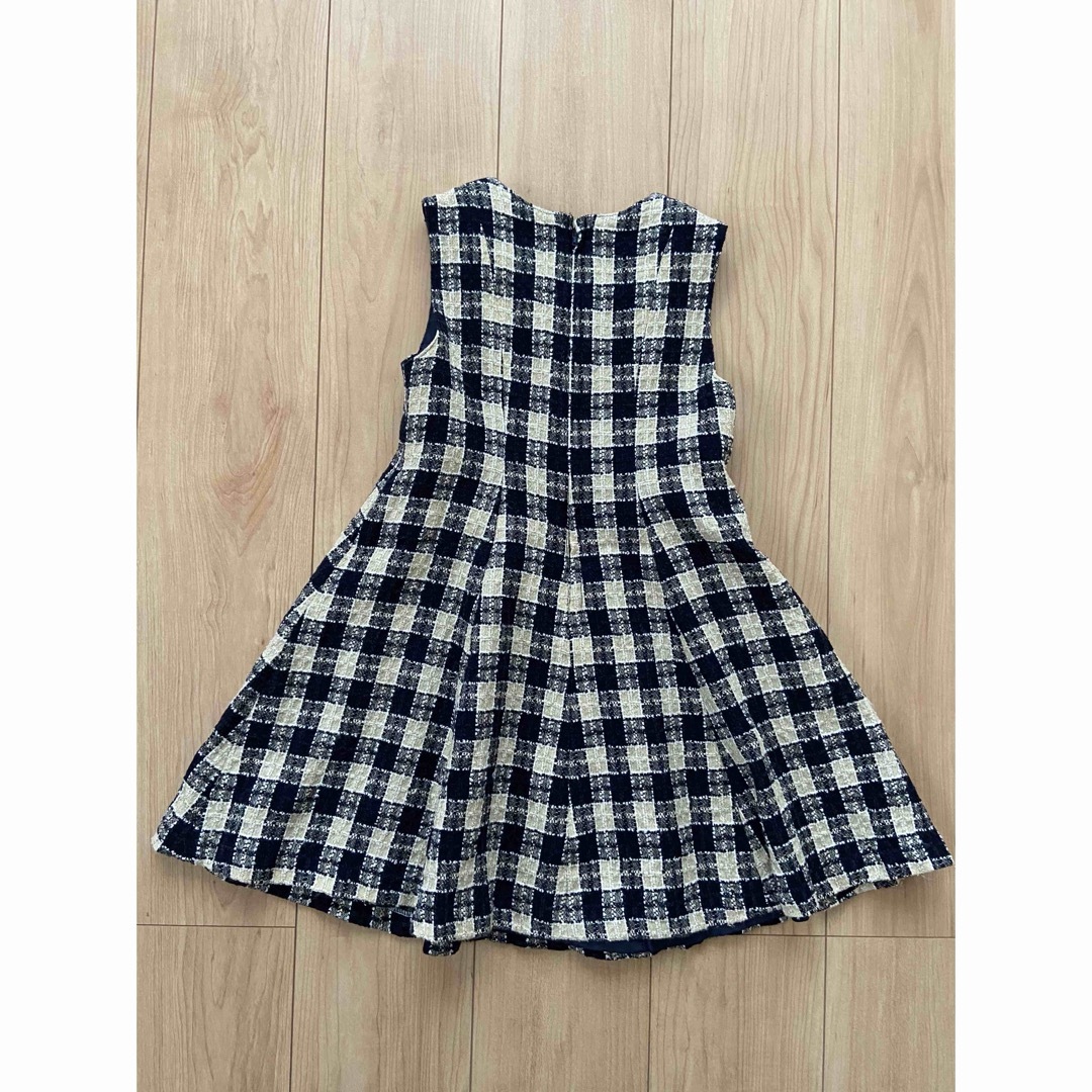 フォーマル　セットアップ　スーツ　ツイード　入学式　卒園式 キッズ/ベビー/マタニティのキッズ服女の子用(90cm~)(ドレス/フォーマル)の商品写真