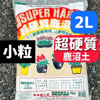 超硬質 選別 鹿沼土 小粒 ２リットル 園芸 多肉植物の土 ガーデニング(その他)