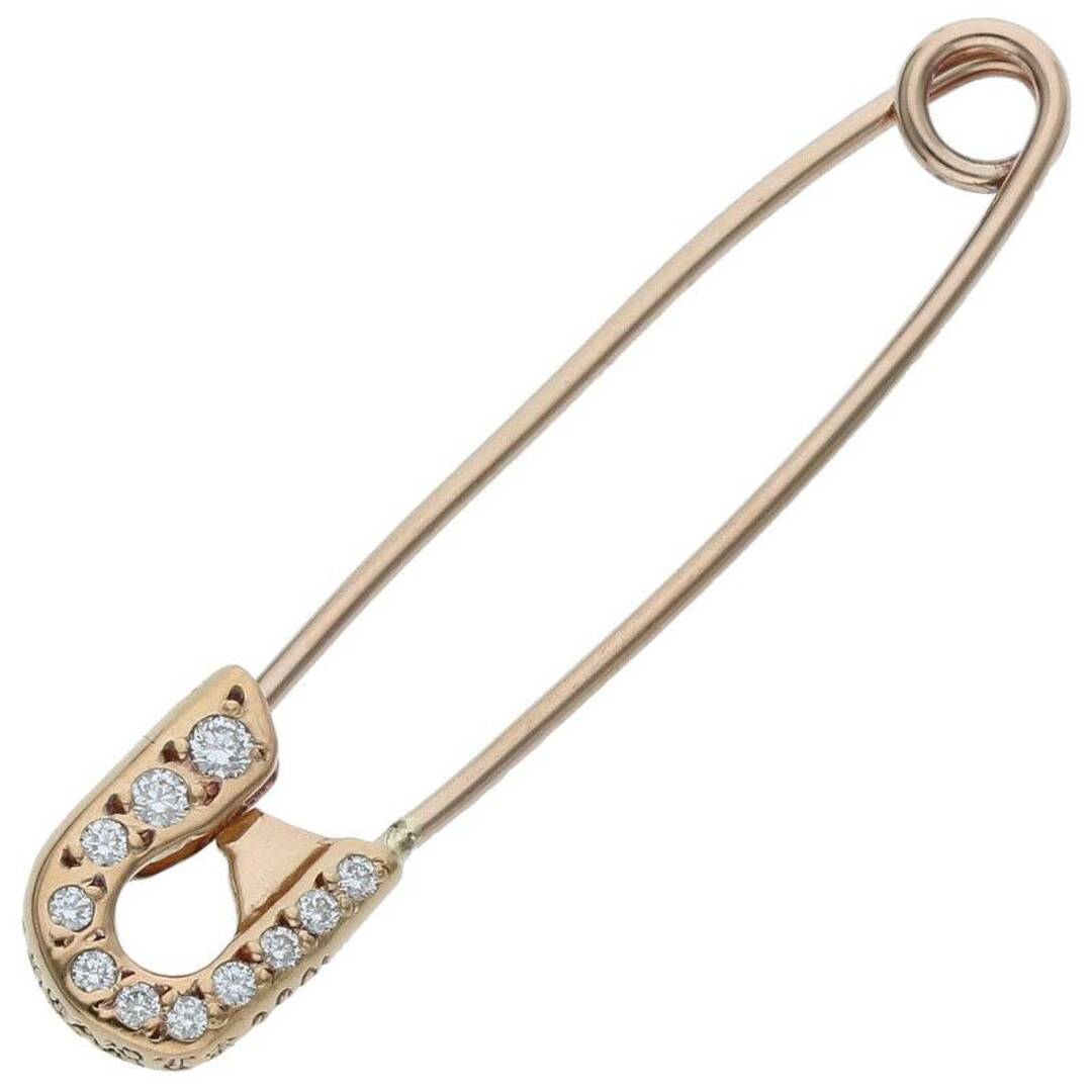 Chrome Hearts(クロムハーツ)のクロムハーツ  22K SAFETY PIN S P DMND PAVEダイヤ/ゴールドネックレストップ メンズ メンズのアクセサリー(ネックレス)の商品写真