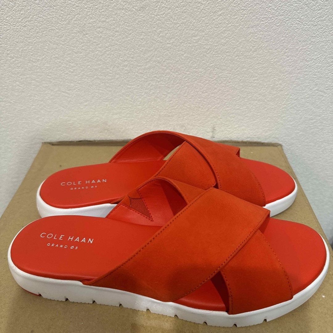 Cole Haan - コールハーン 未着用サンダル 24.5 ブラッドオレンジ Cole Haan - コールハーン 未着用サンダル 24.5 ブラッドオレンジ