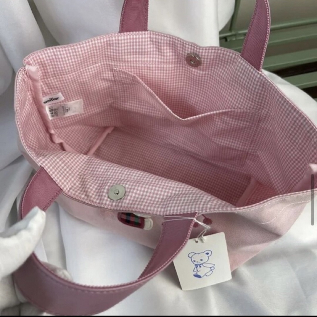 familiar(ファミリア)のファミリア トートバッグ マザーズバッグ ピンク 大 familiarエコバッグ レディースのバッグ(トートバッグ)の商品写真