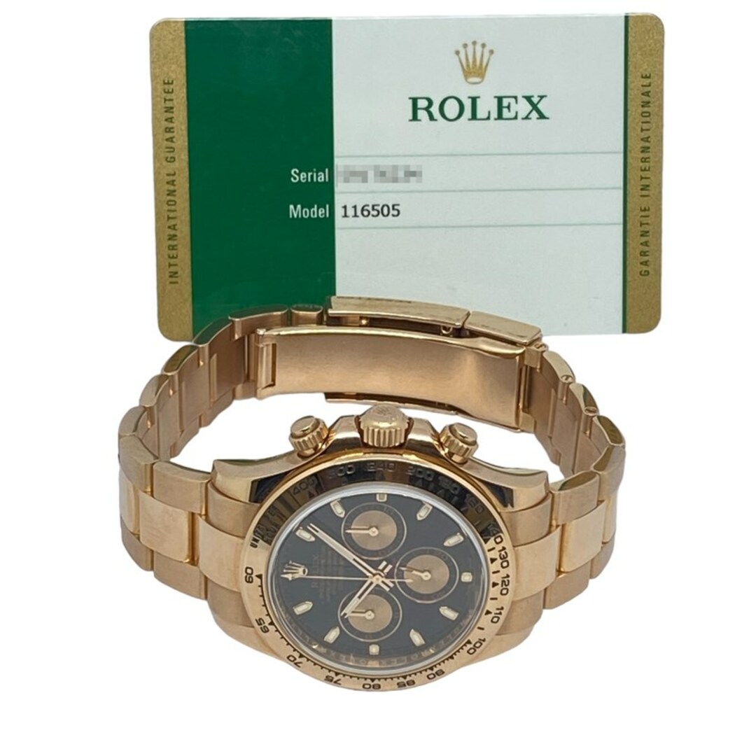 ROLEX(ロレックス)の　ロレックス ROLEX デイトナ ブラックピンク ランダムシリアル 116505 ブラック K18PG 自動巻き メンズ 腕時計 メンズの時計(その他)の商品写真