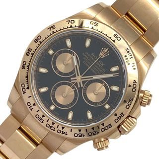 ロレックス(ROLEX)の　ロレックス ROLEX デイトナ ブラックピンク ランダムシリアル 116505 ブラック K18PG 自動巻き メンズ 腕時計(その他)