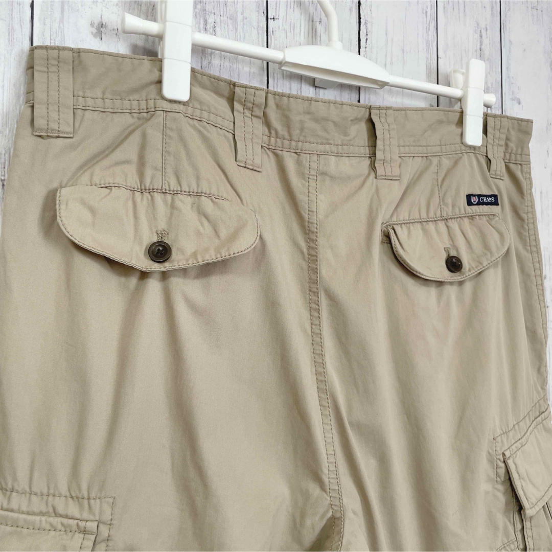 CHAPS(チャップス)のCHAPS チャップス カーゴショーツ チノ ベージュ サイズ36 海外古着 メンズのパンツ(ワークパンツ/カーゴパンツ)の商品写真