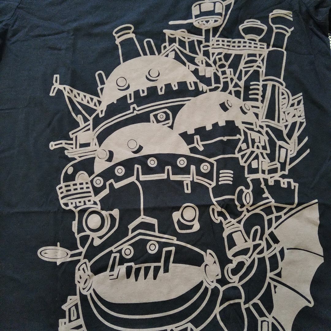 ジブリ - ハウルの動く城 長袖Tシャツ XLサイズ 黒 ジブリ 映画 ジブリ - ハウルの動く城 長袖Tシャツ XLサイズ 黒 ジブリ 映画
