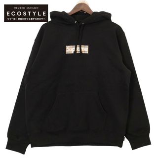 Supreme - シュプリーム ｘBURBERRYバーバリー【新品同様/22年製】Box Logo Hooded Sweatshirt ボックスロゴ プルオーバー パーカー/ M