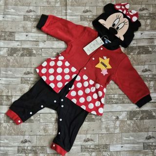 ディズニー(Disney)の新品*ミニーちゃん*なりきり*カバーオール*ディズニー*コスプレ*着ぐるみ*80(カバーオール)