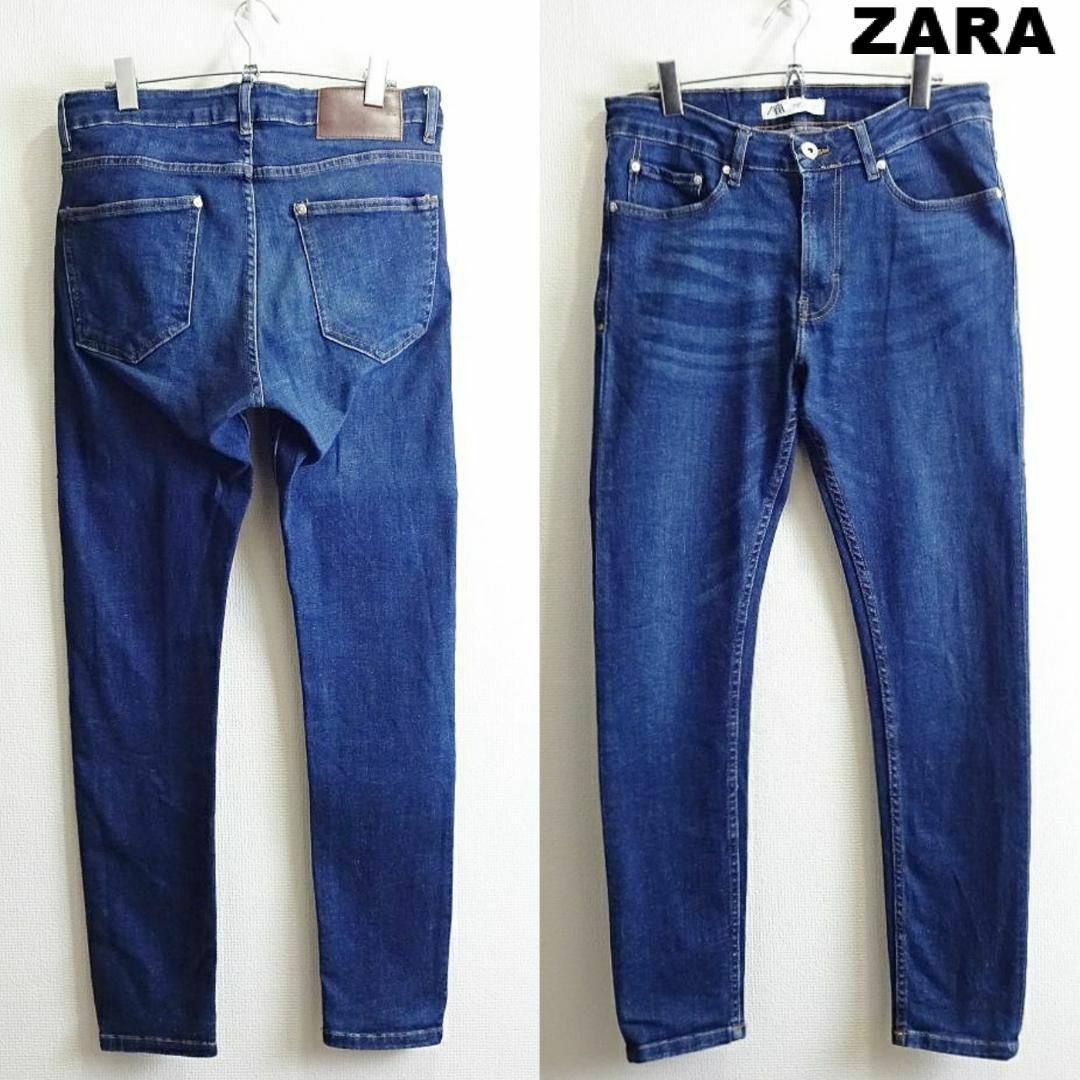 ZARA(ザラ)のZARA MAN　スキニーデニム　W80cm　ストレッチ　藍青　モロッコ メンズのパンツ(デニム/ジーンズ)の商品写真